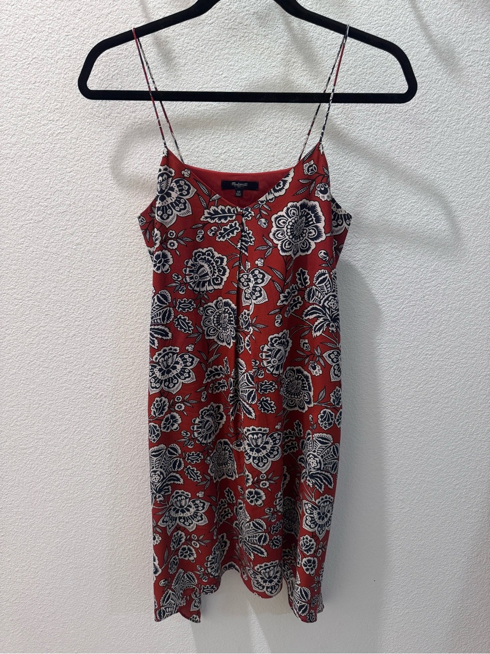 Madewell Floral Spaghetti Strap Dress